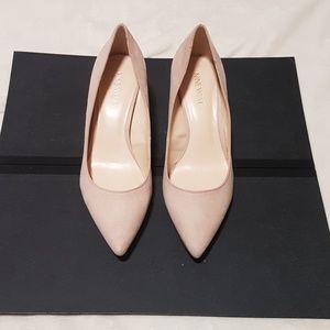 Nine West Pink Suede Nydia Kitten Heels